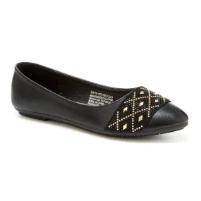 Almond Toe Diamond Band Flats (Palmer)