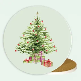 Ceramic Coaster - Christmas Tree