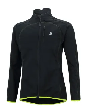 Herren Thermo Fahrradjacke Pro Line Schwarz Neon