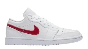 JORDAN 1 LOW WHITE UNIVERSITY RED (W)
