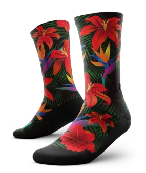 "Mahalo" Performance Crew Running Socks by Outway