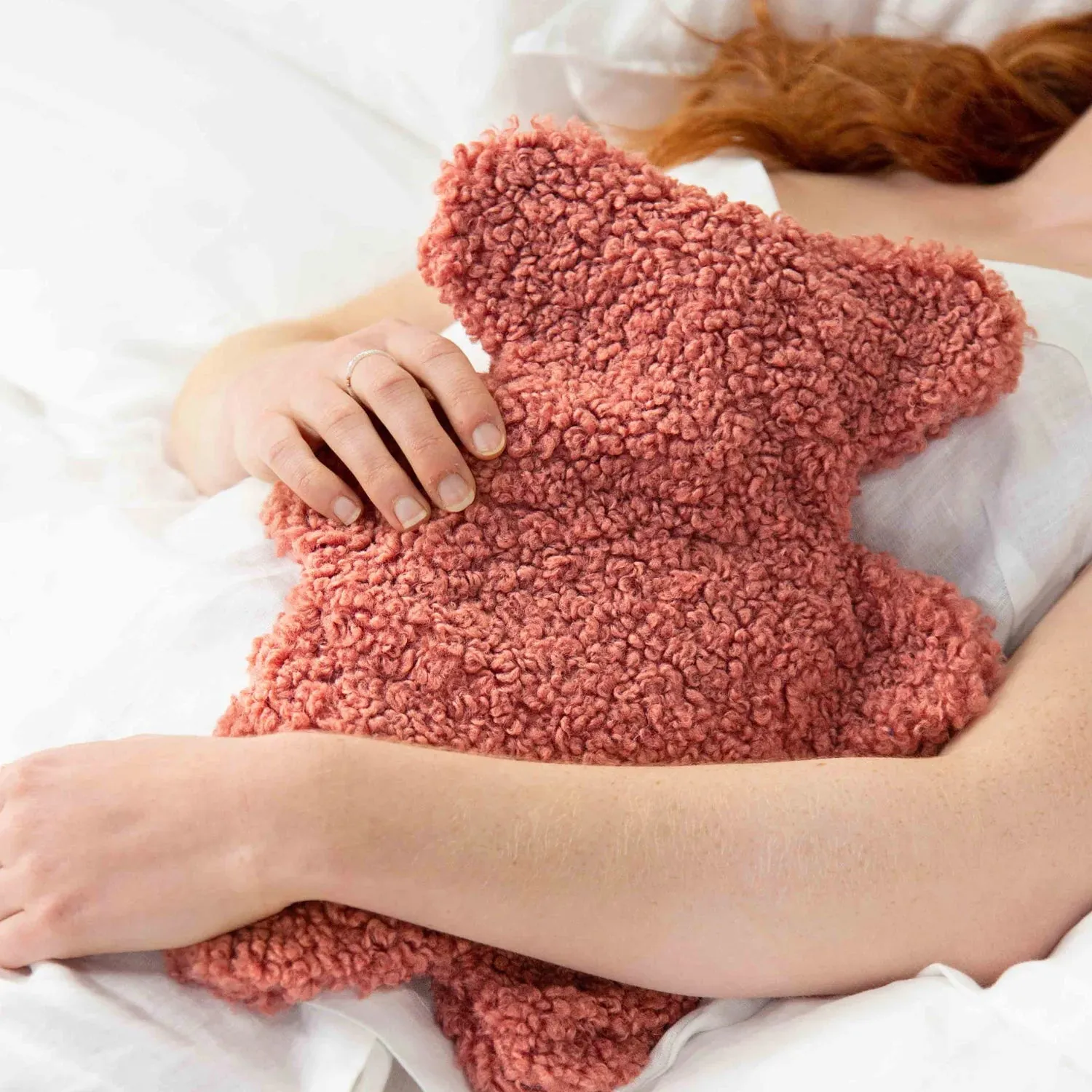 Tonic - Bear Hot Water Bottle - Bouclé Clay
